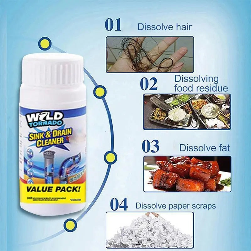 Sink drain cleaner