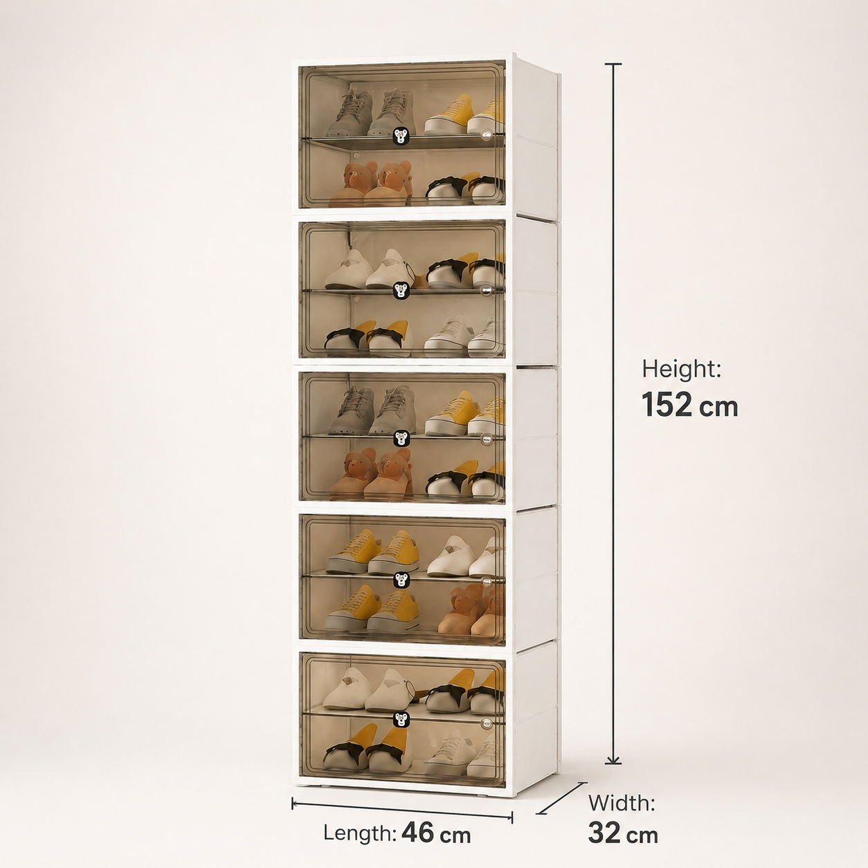 10-Tier Shoe Storage Cabinet