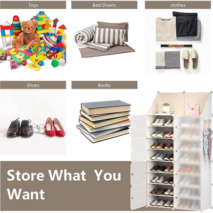 2 Columns 8 layers shoe cabinet B