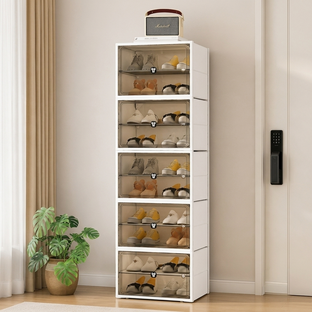 10-Tier Shoe Storage Cabinet