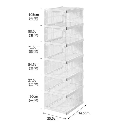 6-Tier Foldable Shoe Storage Organizer