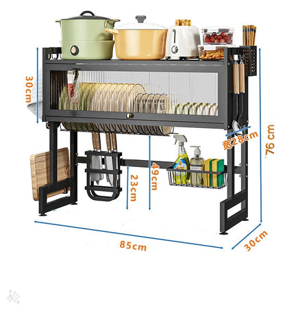 Dustproof Dishes Rack