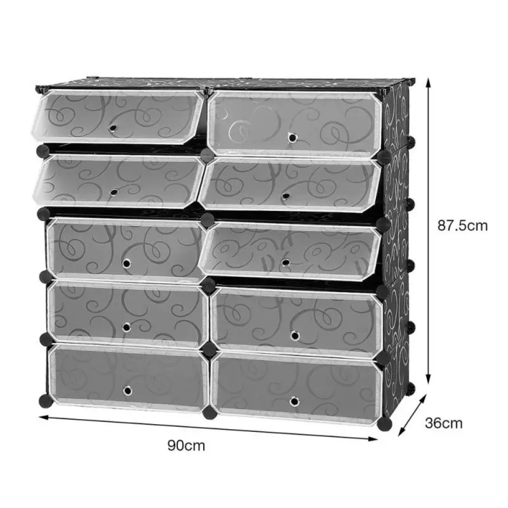 10 Cube Shoe Cabinet