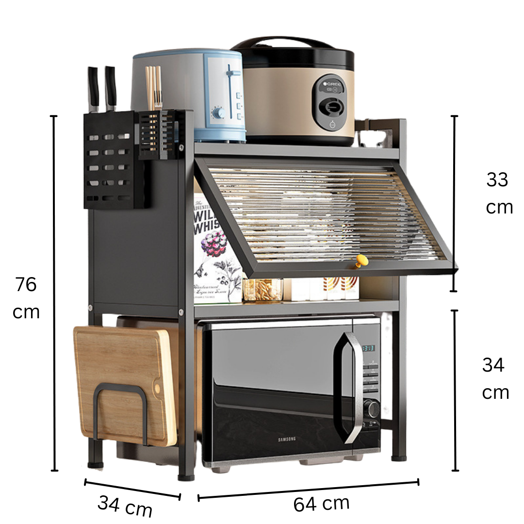 Microwave Stand With Door