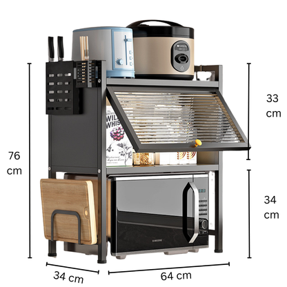 Microwave Stand With Door
