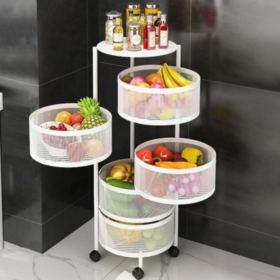 5 Layers round trolley