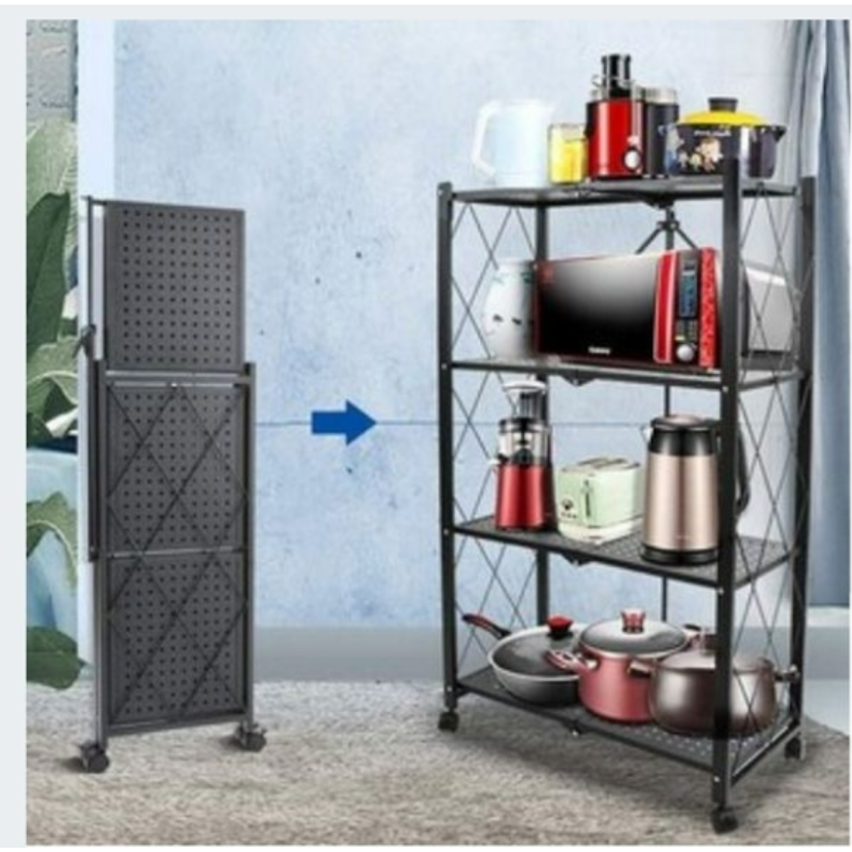 4 Layers Folding Rack
