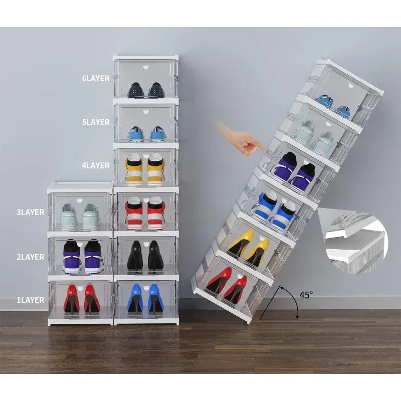 6-Tier Foldable Shoe Storage Organizer