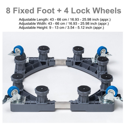 Universal wheels stand for washing machine & refrigerator