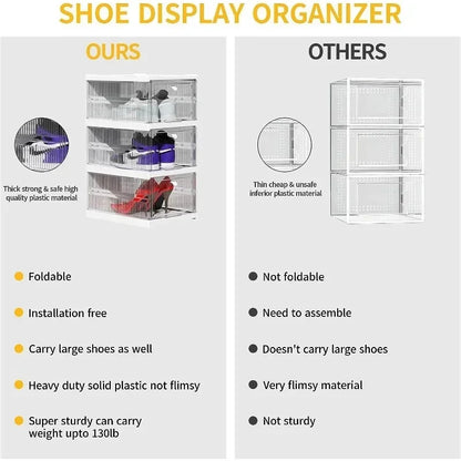 6-Tier Foldable Shoe Storage Organizer