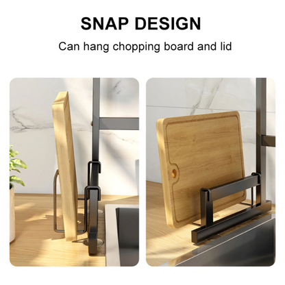 Over the sink dishes organizer