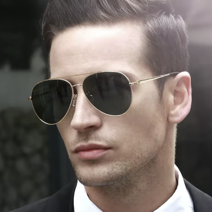 Steel Pilot Polarized Sunglass