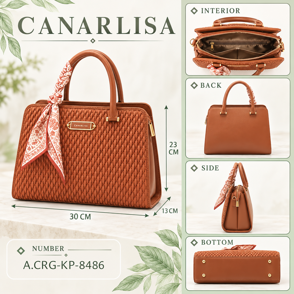 CANARLISA Aria Signature Handbag 8486