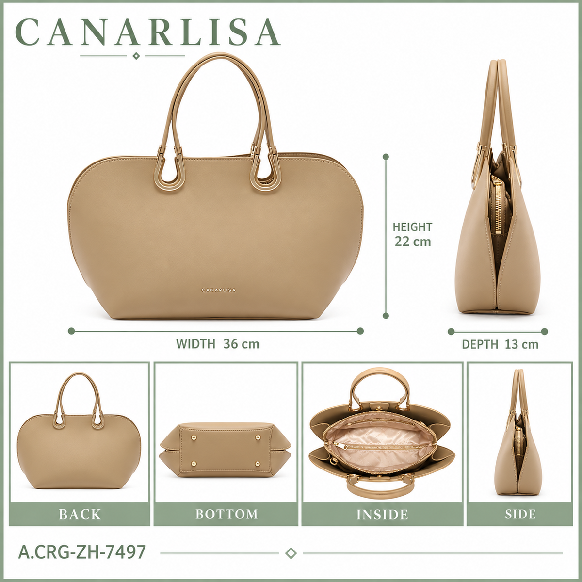 CANARLISA Bella Grace Handbag 7497