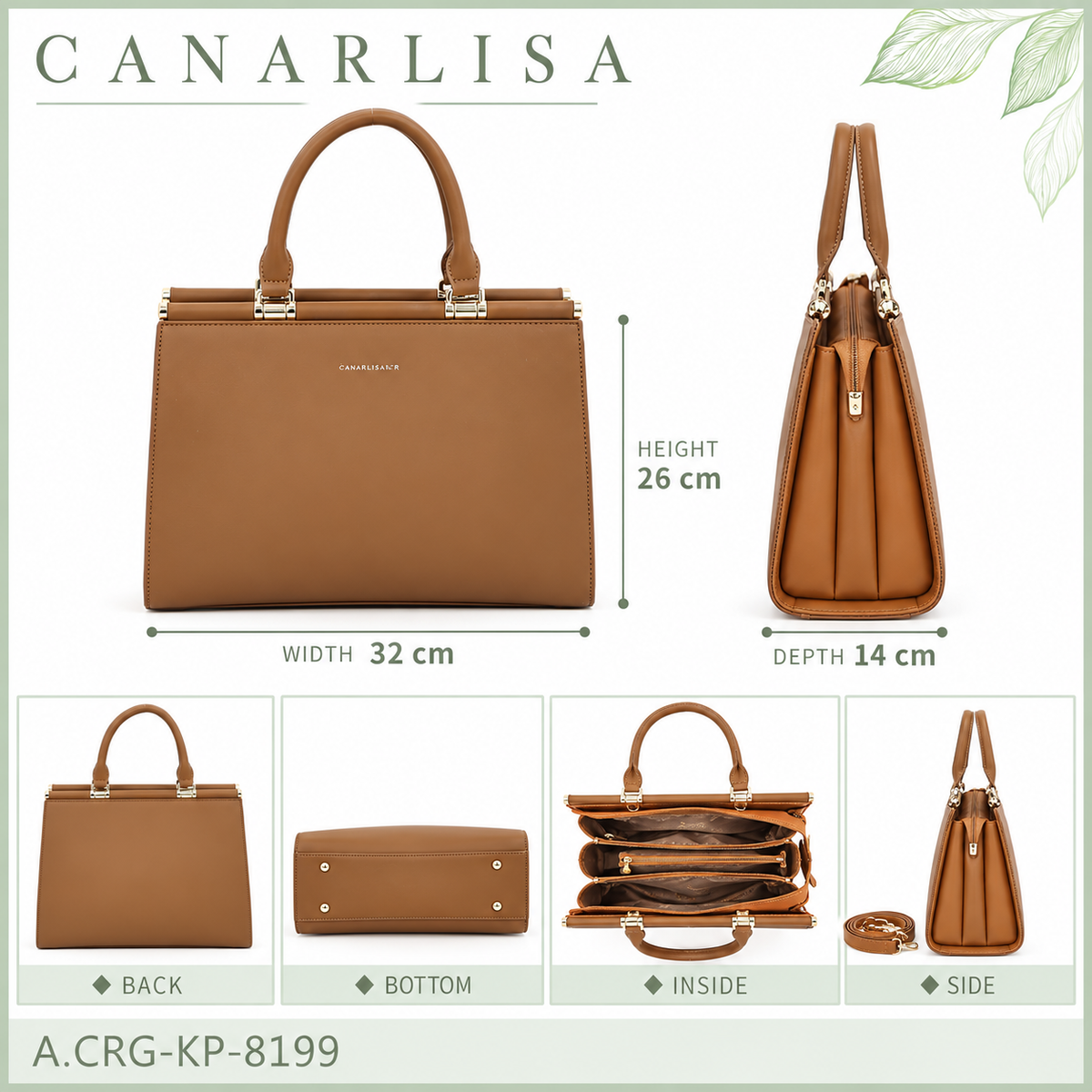 CANARLISA Valeria Structured Handbag 8199
