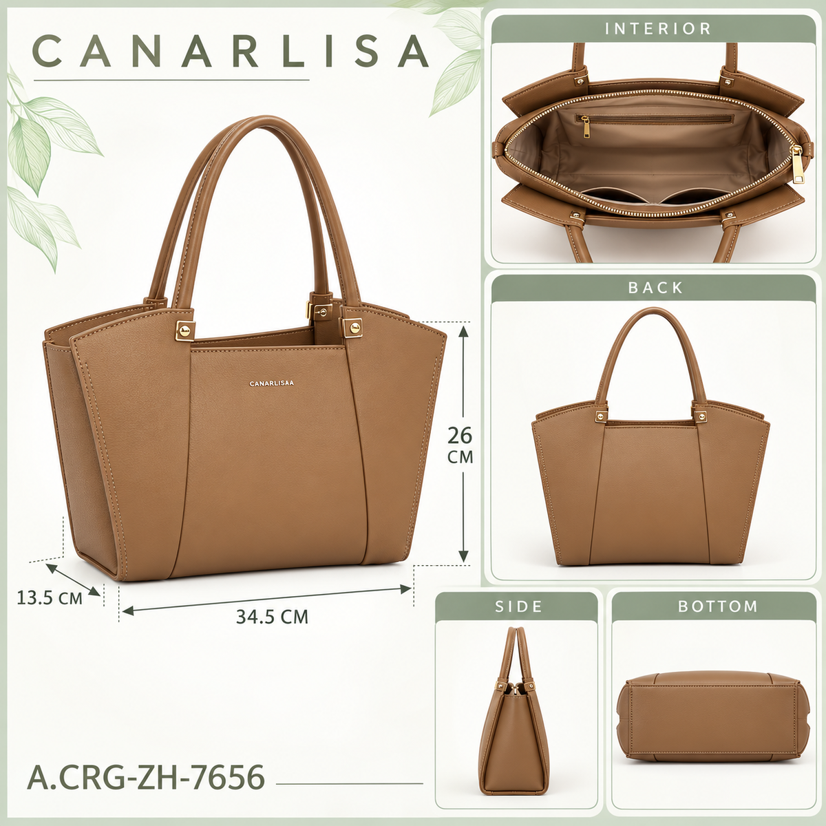 CANARLISA Stella Elegant Tote 7656