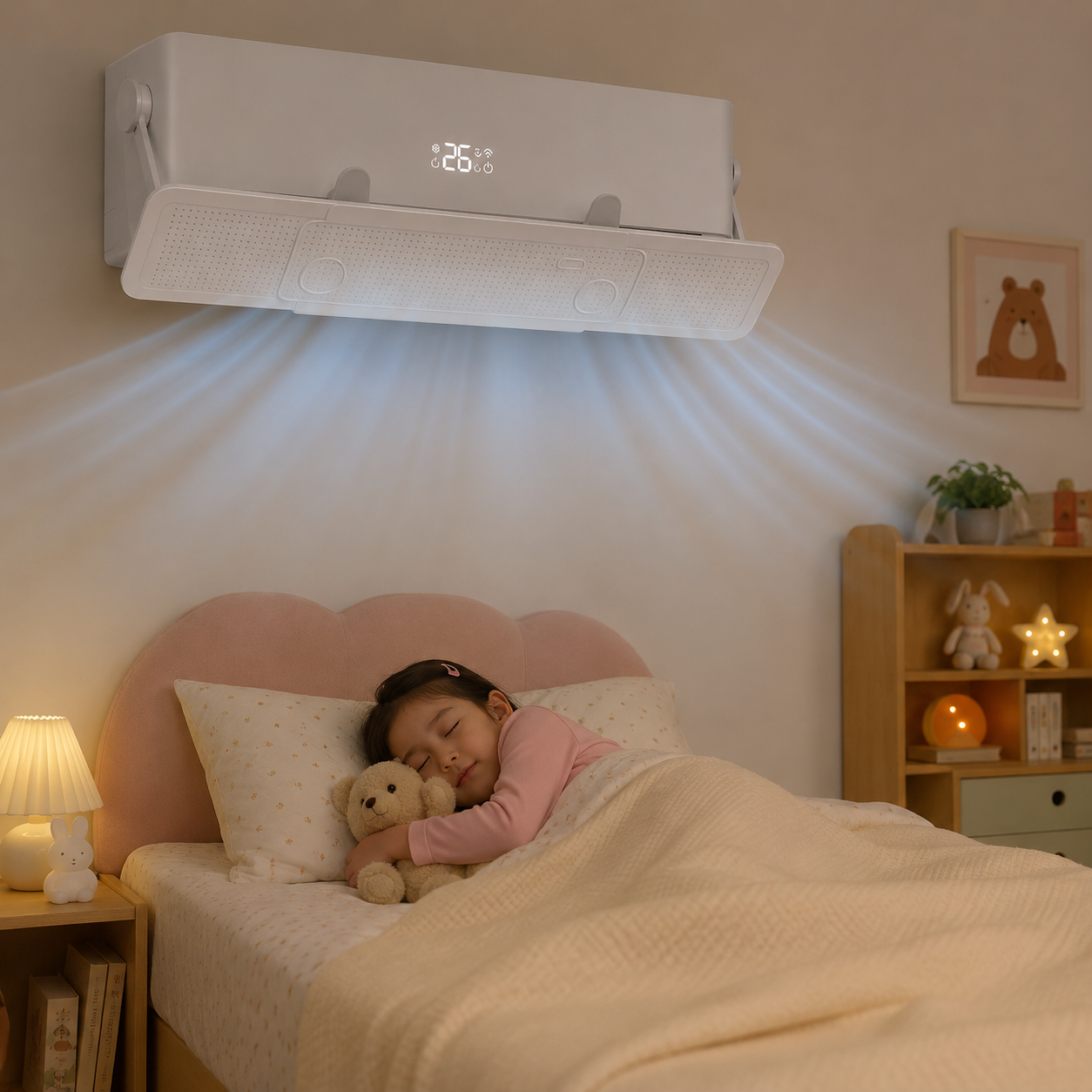 Expandable Split AC Airflow Deflector