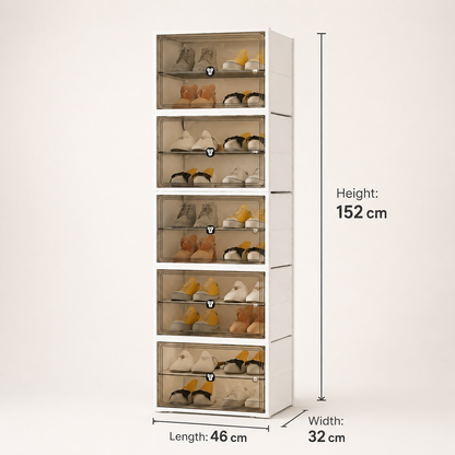 10-Tier Shoe Storage Cabinet