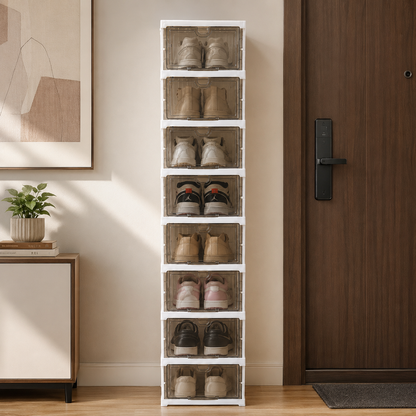 Single 8-Tier Shoe Cabinet
