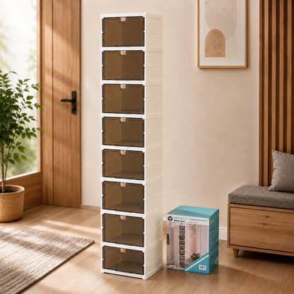 Single 8-Tier Shoe Cabinet