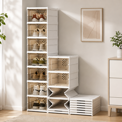 Single 8-Tier Shoe Cabinet