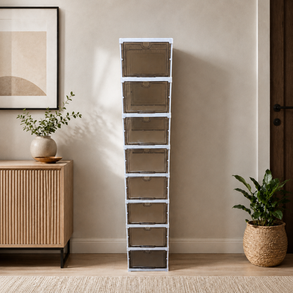 Single 8-Tier Shoe Cabinet