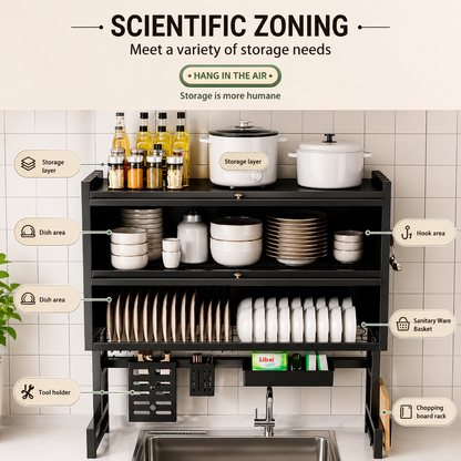 Dustproof Dishes Rack Double