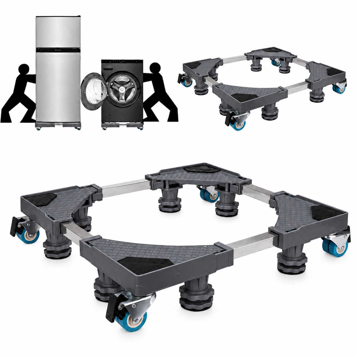 Universal wheels stand for washing machine & refrigerator
