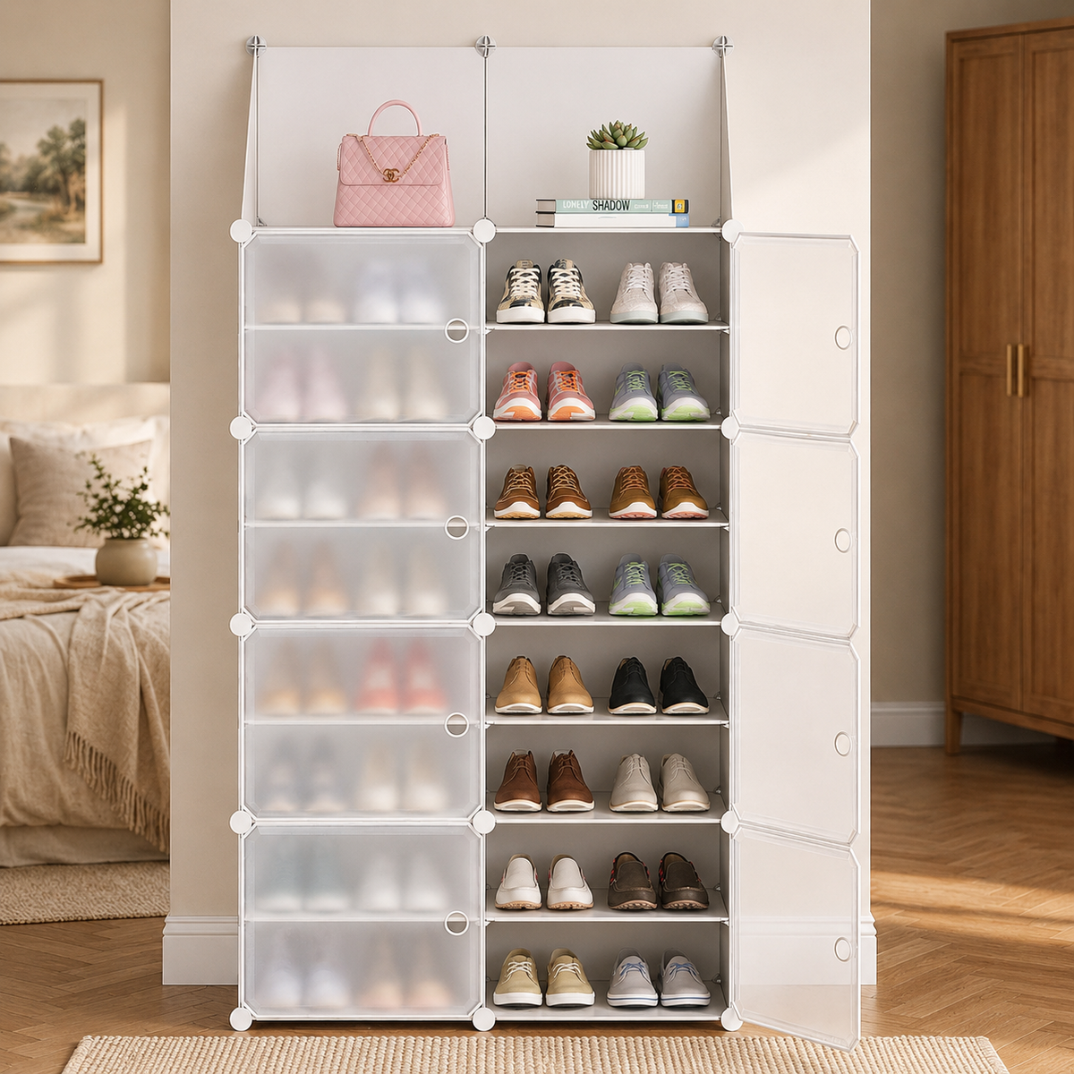 2 Columns 8 layers shoe cabinet B