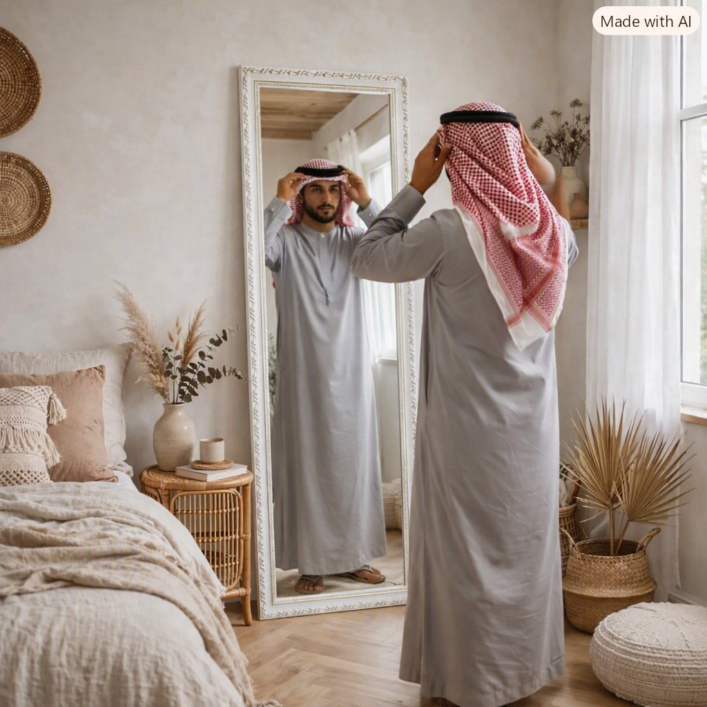 Decorative White Wooden Standing Floor Mirror