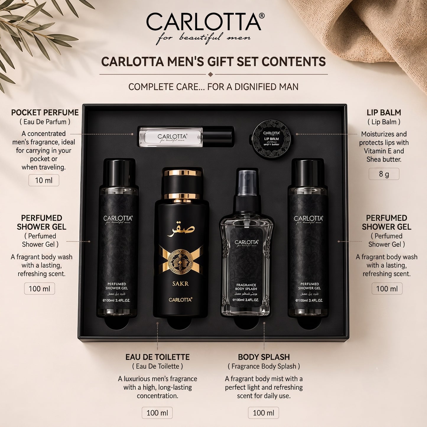 Saqr Men's Perfume Gift Set