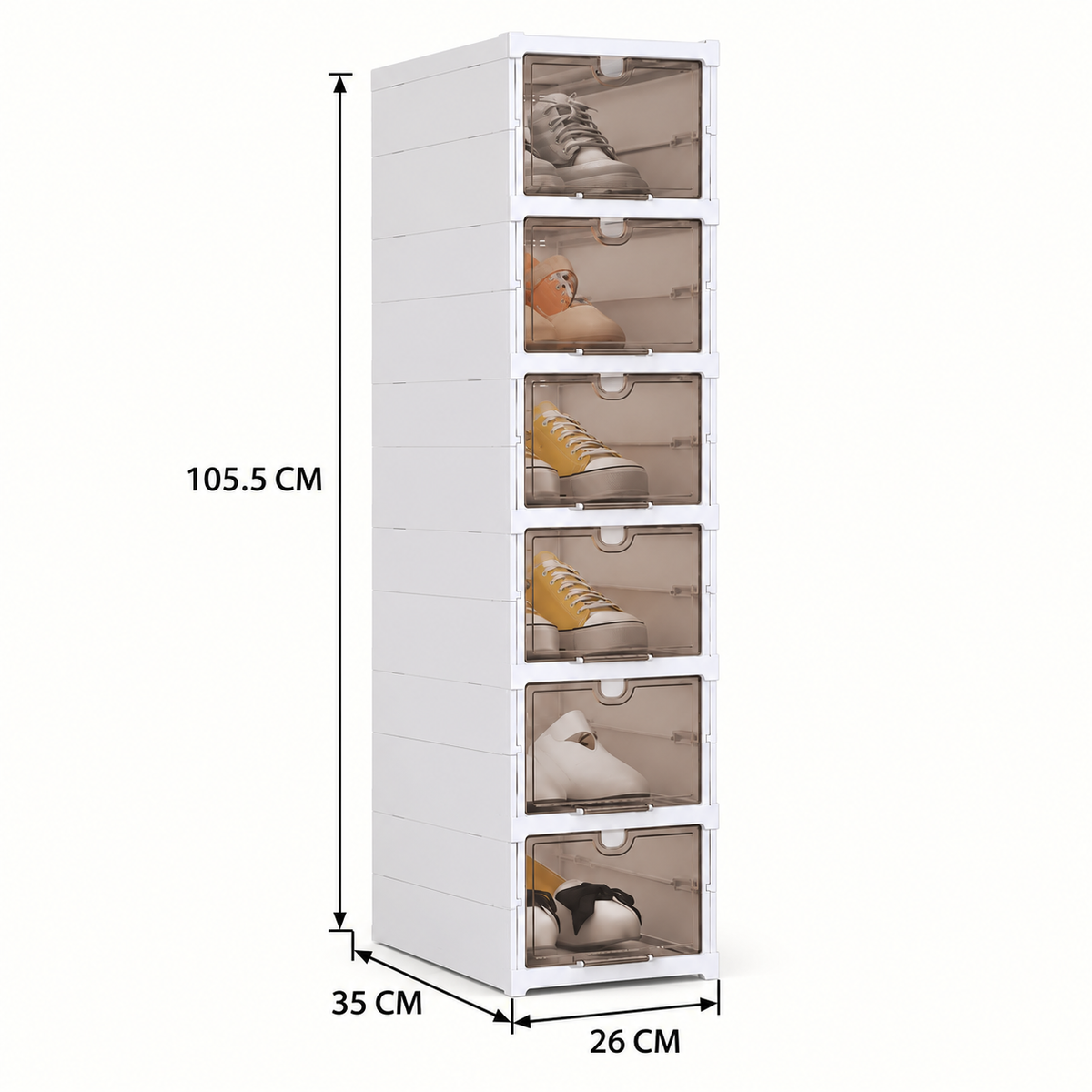 6-Tier Foldable Shoe Cabinet