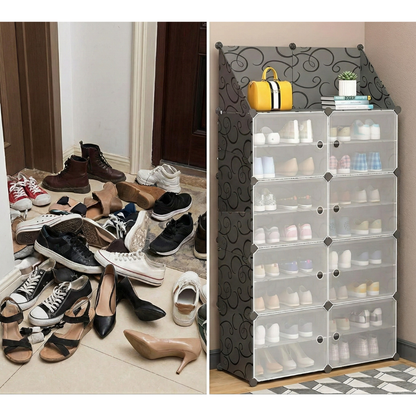 2 Columns 8 layers shoe cabinet B