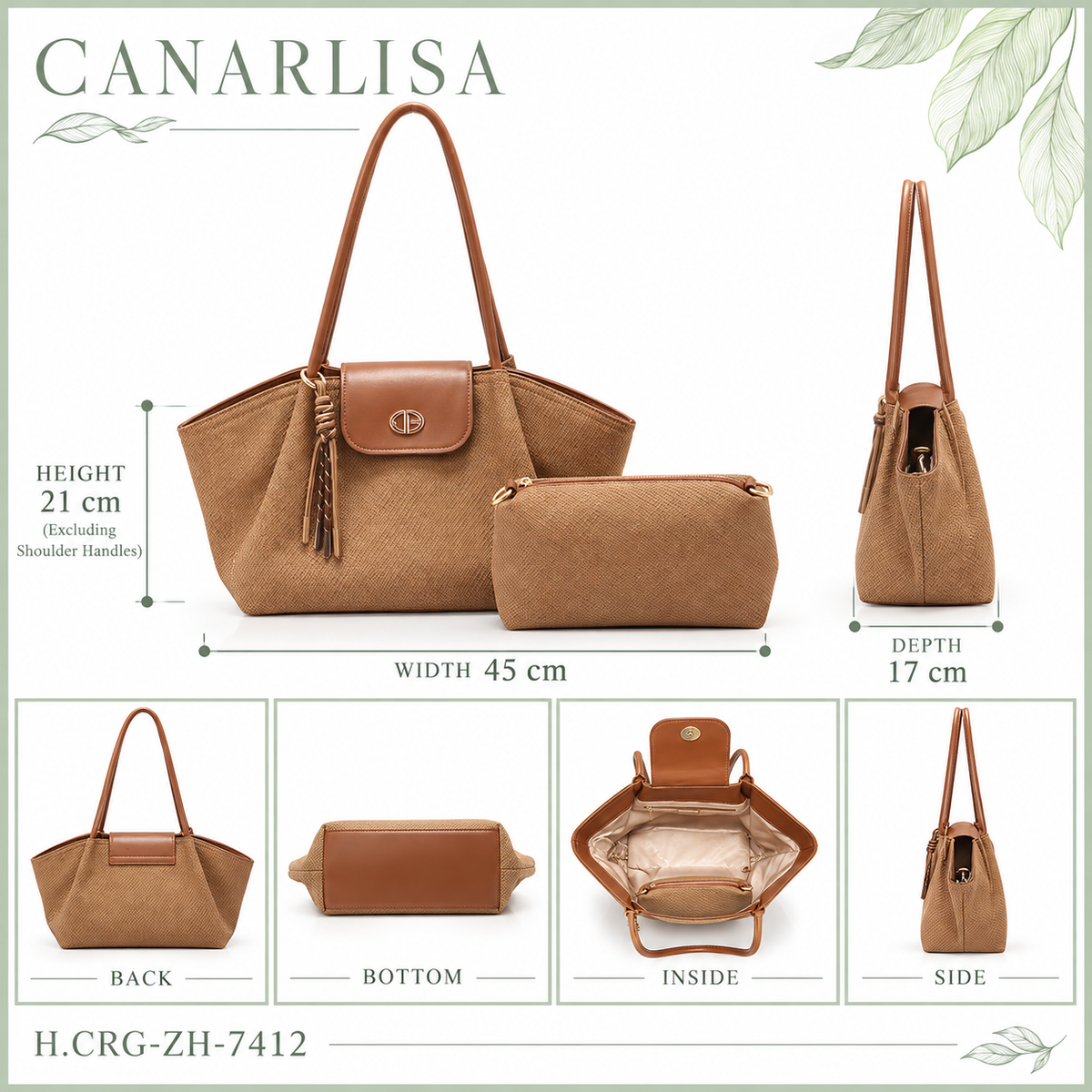 CANARLISA Serena Tote Bag 7412