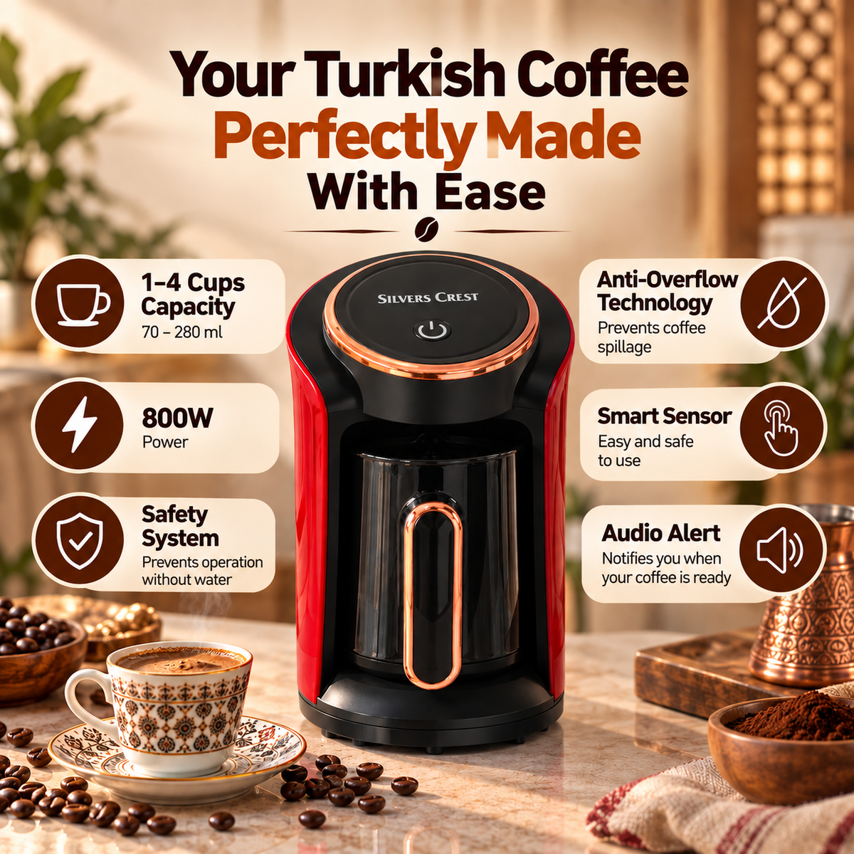 Silver Crest Turkish Coffee Machine