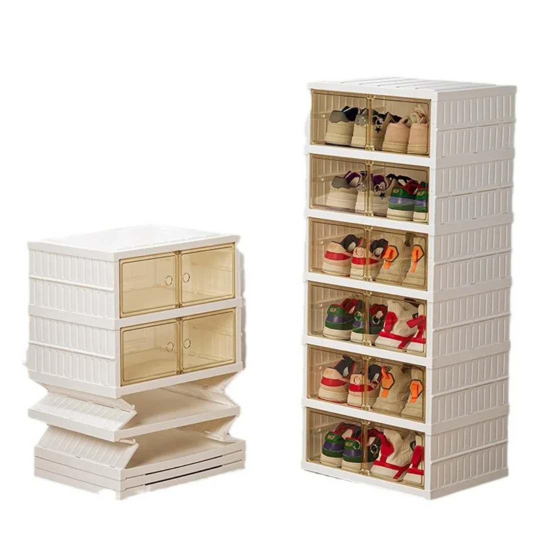 Foldable shoe cabinet 6 Layers 1 Column