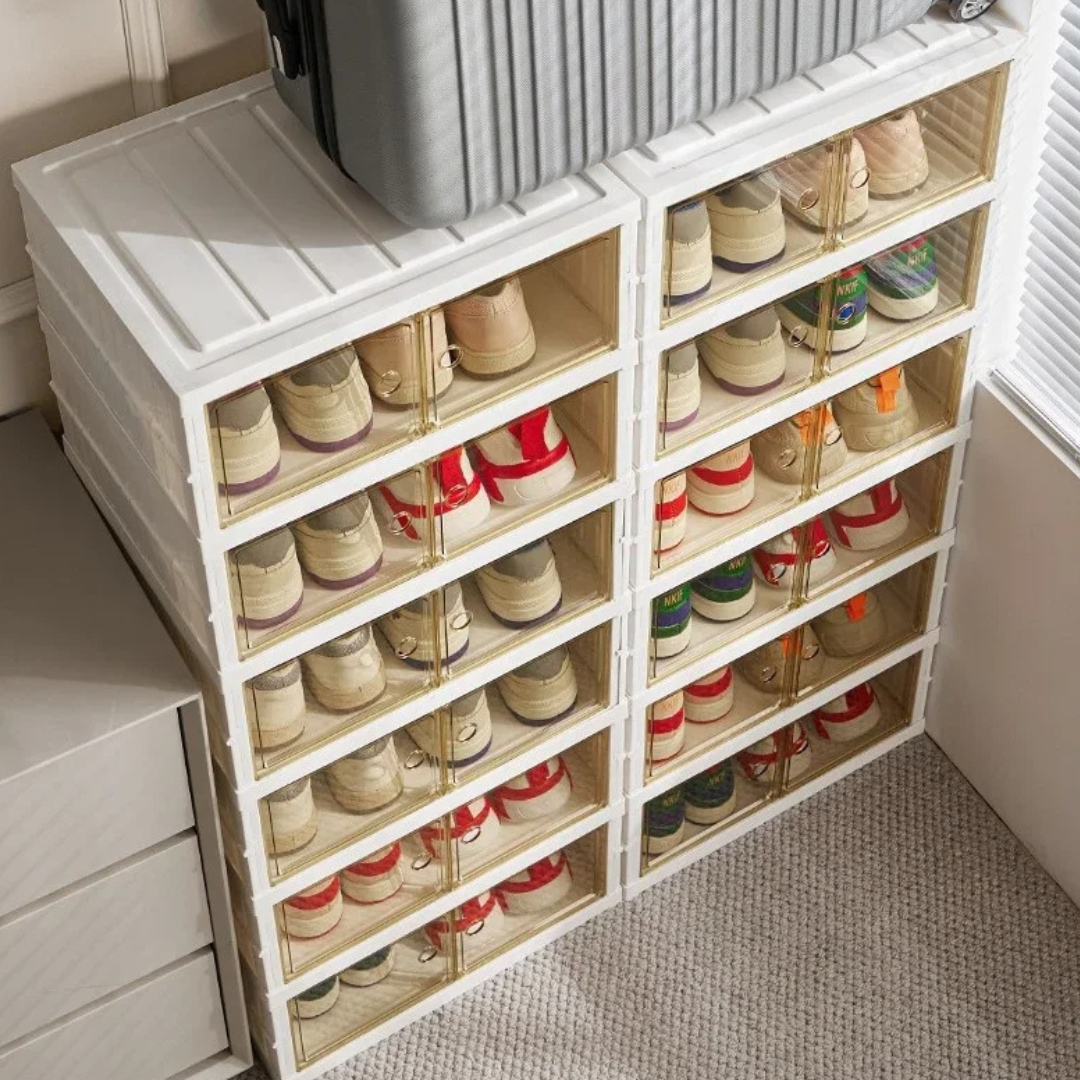 Foldable shoe cabinet 6 Layers 1 Column