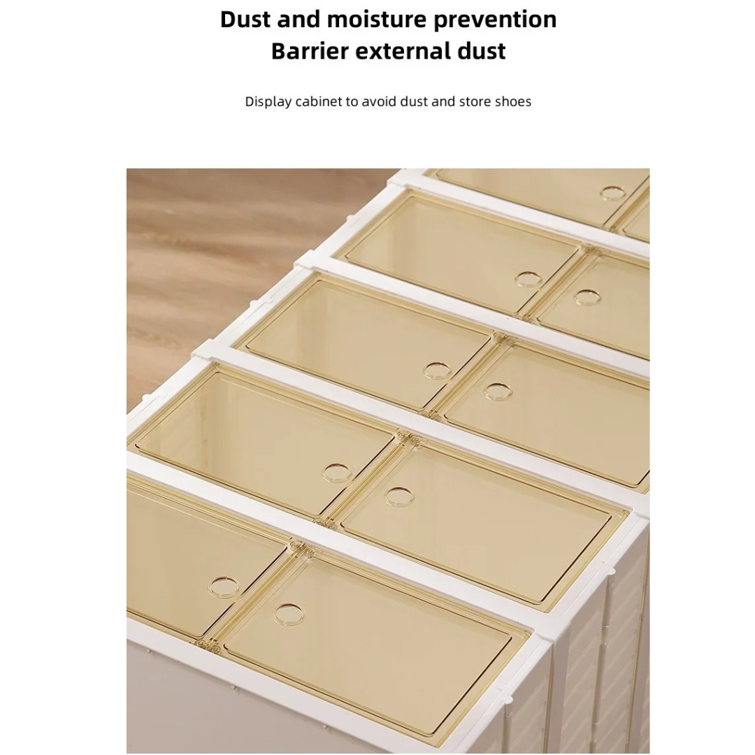 Foldable shoe cabinet 6 Layers 1 Column