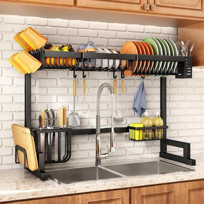 Over the sink dishes organizer