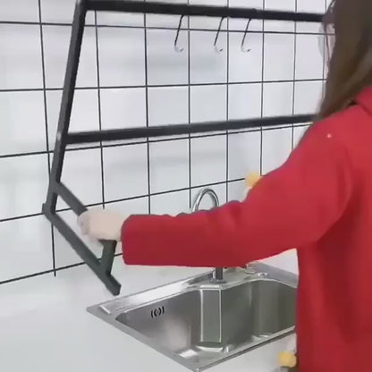Over the sink dishes organizer