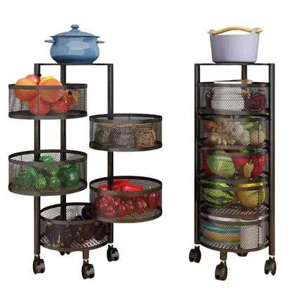 5 Layers round trolley