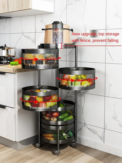 5 Layers round trolley