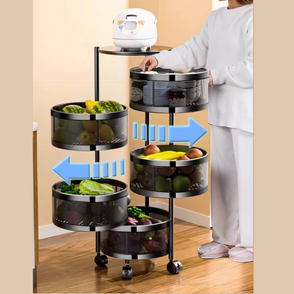 5 Layers round trolley