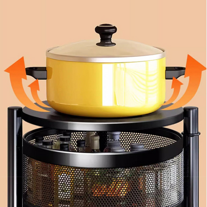 5 Layers round trolley