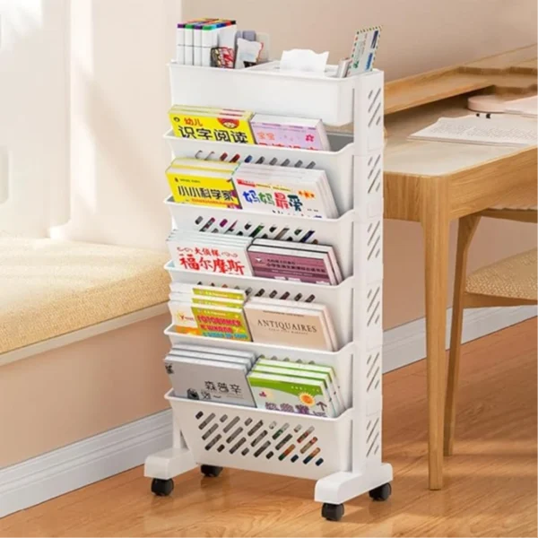 Multilayer Book Shelf & Organizer – Slim Edition