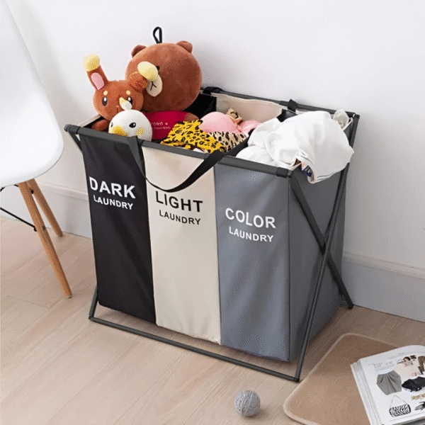 Laundry Basket – 3 Sections
