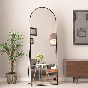 Modern Standing Mirror - B | Full-Length Arched Floor Mirror