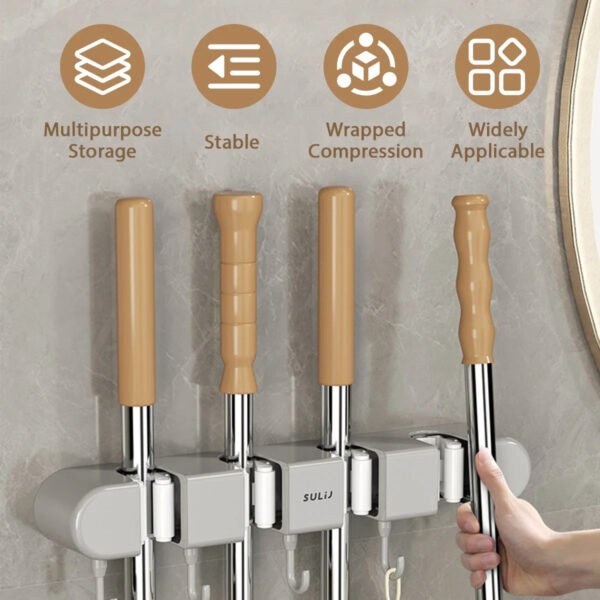 Suction Broom Holder
